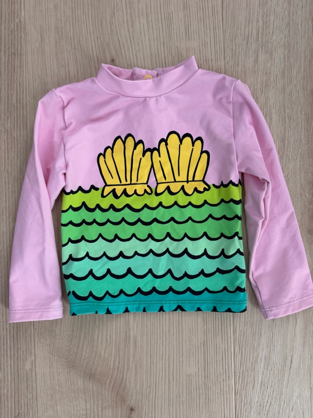 Stella McCartney Kids Long-Sleeve Pink & Green Mermaid Rash Guard